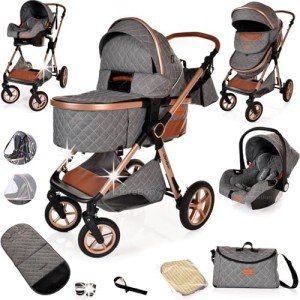 3-in-1 Lightweight Travel System for Newborns and Toddlers