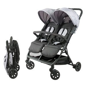 Bambisol Twin Side-to-Side Pushchair - Birth to Ultra-Compact