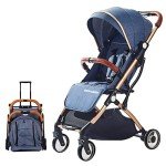 SONARIN Lightweight Travel Stroller, One-Hand Fold, Upgraded Wheels