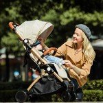 SONARIN Lightweight Travel Stroller, One-Hand Fold, Upgraded Wheels