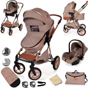 3-in-1 Travel System Pushchair with Car Seat