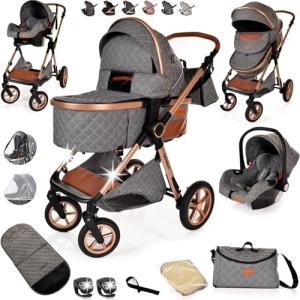 3-in-1 Lightweight Travel System for Newborns and Toddlers