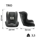 Nania Trio Group 0/1/2 Car Seat - Linea Grey