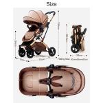 Gray Double Stroller for Infant and Toddler Twins