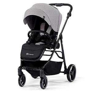 Kinderkraft VESTO Lightweight Stroller with Foldable Design, Gray