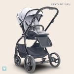 Venture Nebula Foldable Pushchair Pram System - Cool Grey