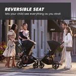 Compact Reversible Stroller with Belly Bar Included in Rich Black