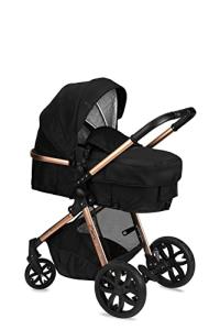 MoMi Limuru 2-in-1 Pushchair with Buggy, Black