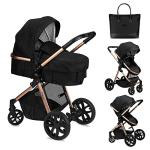 MoMi Limuru 2-in-1 Pushchair with Buggy, Black
