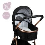 MoMi Limuru 2-in-1 Pushchair with Buggy, Black