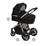 MoMi Limuru 2-in-1 Pushchair with Buggy, Black