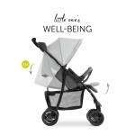 Grey Shopper SLX Trioset: Pushchair, Pram, Carry Cot, Car Seat