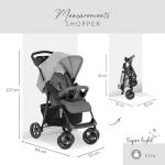 Grey Shopper SLX Trioset: Pushchair, Pram, Carry Cot, Car Seat