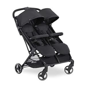 Hauck Swift X Twin Pushchair - Black, Compact & Folding