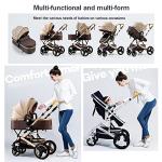 Convertible Baby Pram Stroller Bassinet Stroller in Green