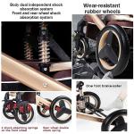 Convertible Baby Pram Stroller Bassinet Stroller in Green