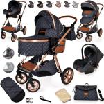 3-in-1 Lightweight Folding Stroller for Newborns and Toddlers