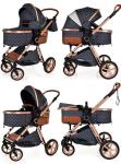 3-in-1 Lightweight Folding Stroller for Newborns and Toddlers