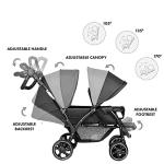 Deryan Elena Duo Tandem Pushchair - Double Stroller