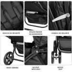 Deryan Elena Duo Tandem Pushchair - Double Stroller