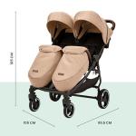 Ickle Bubba Venus Double Stroller - Compact & Lightweight
