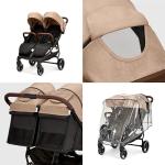 Ickle Bubba Venus Double Stroller - Compact & Lightweight