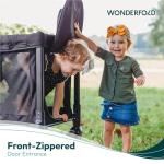 Wonderfold W2 Double Stroller Wagon with Canopy