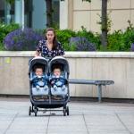 Red Kite Push Me Dubl Side-by-Side Stroller - Grey