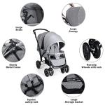 Maxmass Double Seat Baby Stroller with Canopy
