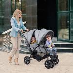 Maxmass Double Seat Baby Stroller with Canopy
