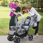 Maxmass Double Seat Baby Stroller with Canopy