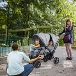 Maxmass Double Seat Baby Stroller with Canopy