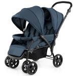 GYMAX Double Seat Adjustable Stroller with Canopy