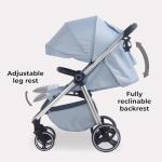 My Babiie MB160 Blue Plaid Pushchair - Birth to 4 Years