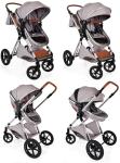 Lightweight 3-in-1 Travel System Pram for Newborns-Toddlers
