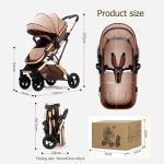 TUCY 3-in-1 Baby Stroller Travel System in Brown