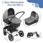 Hadwin 2-in-1 Travel System Pushchair & Carrycot