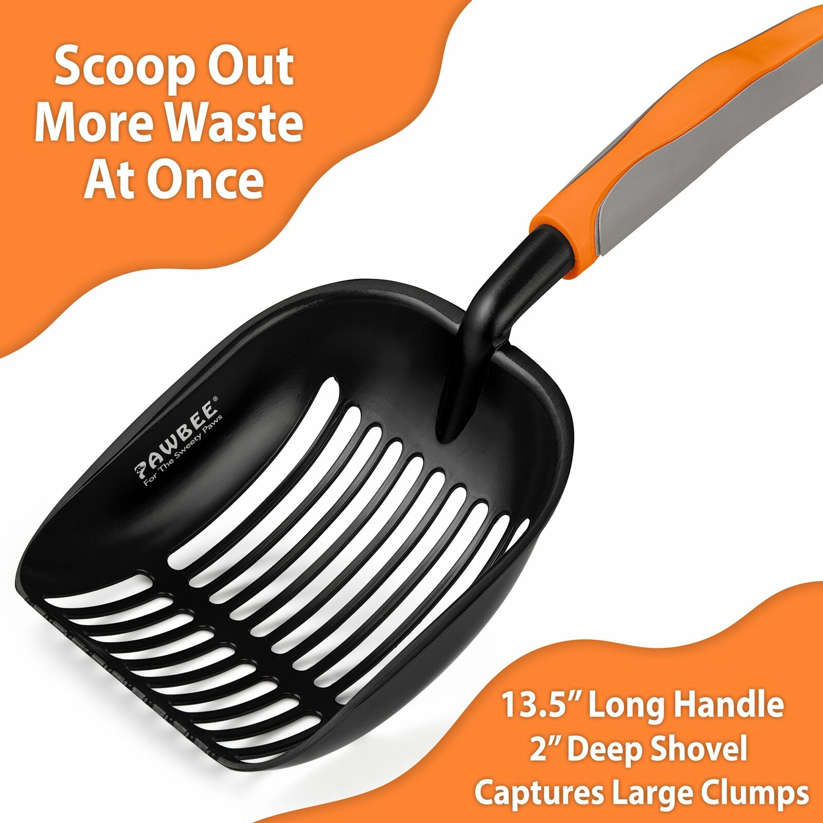 Non-Stick Cat Litter Scoop with Hook