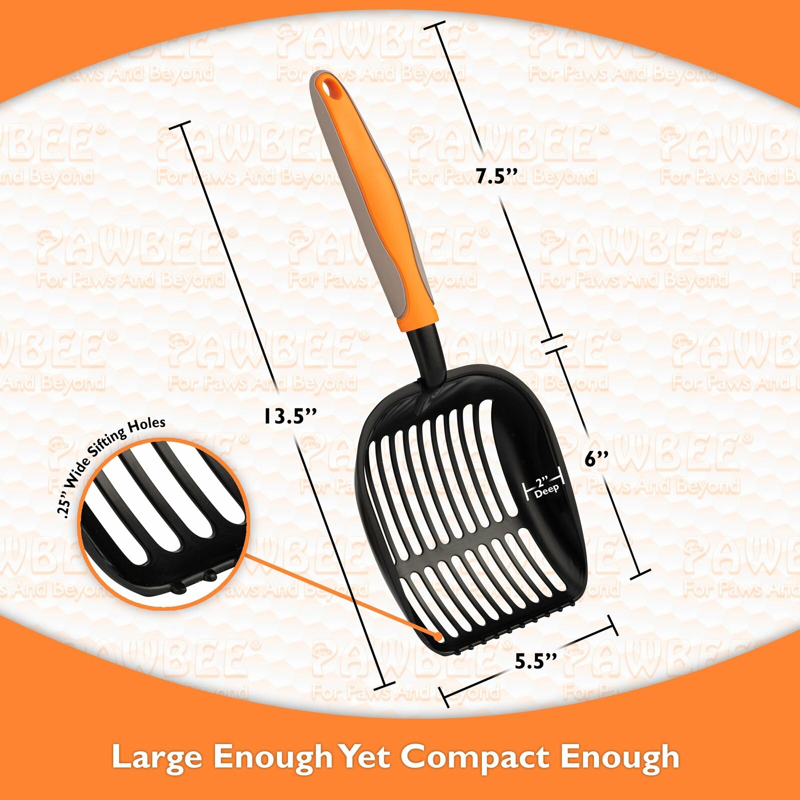 Non-Stick Cat Litter Scoop with Hook