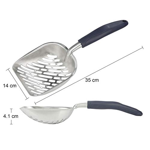 Aluminum Cat Litter Scoop with Long Handle