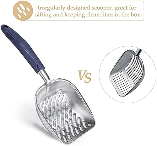 Aluminum Cat Litter Scoop with Long Handle