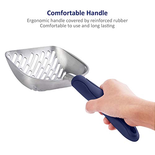 WePet Aluminum Cat Litter Scoop with Long Handle