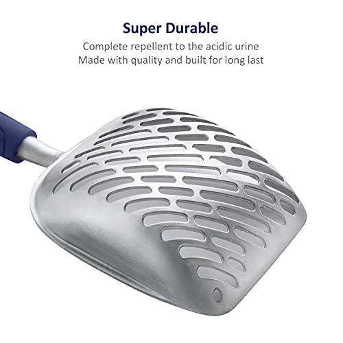 WePet Aluminum Cat Litter Scoop with Long Handle