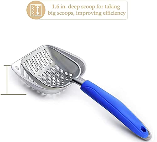 Aluminum Cat Litter Scoop with Long Handle