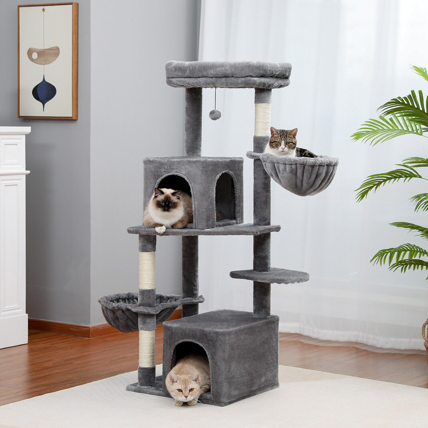 Cat Tower Scratching Post Furniture Condo Bed