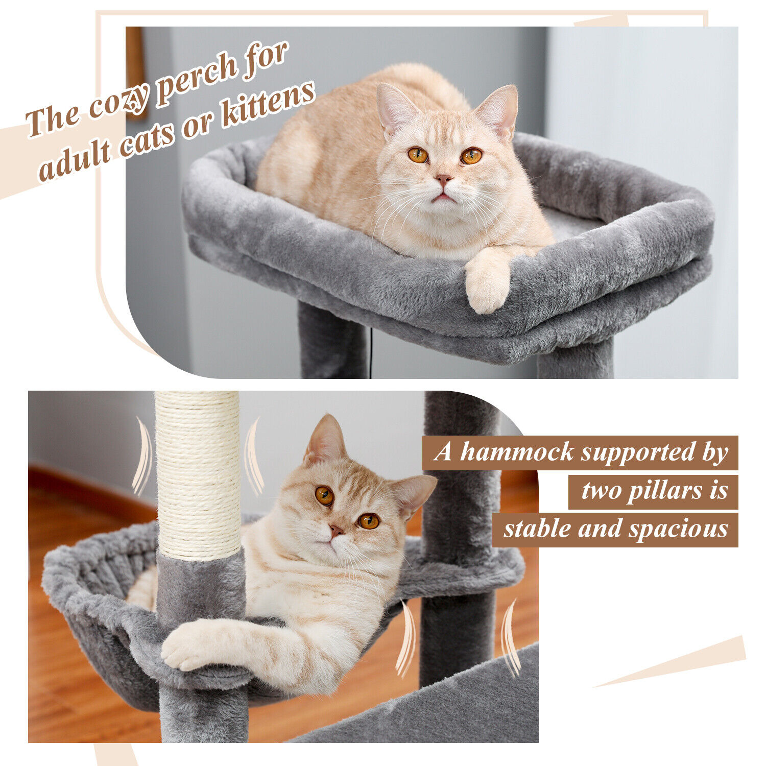 Cat Tower Scratching Post Furniture Condo Bed