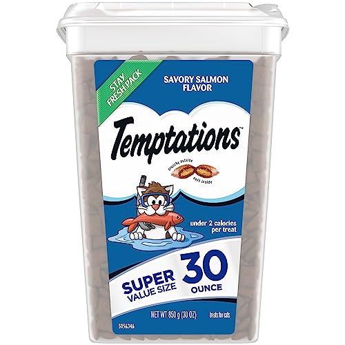 Salmon Temptations Cat Treats - 30oz Tub