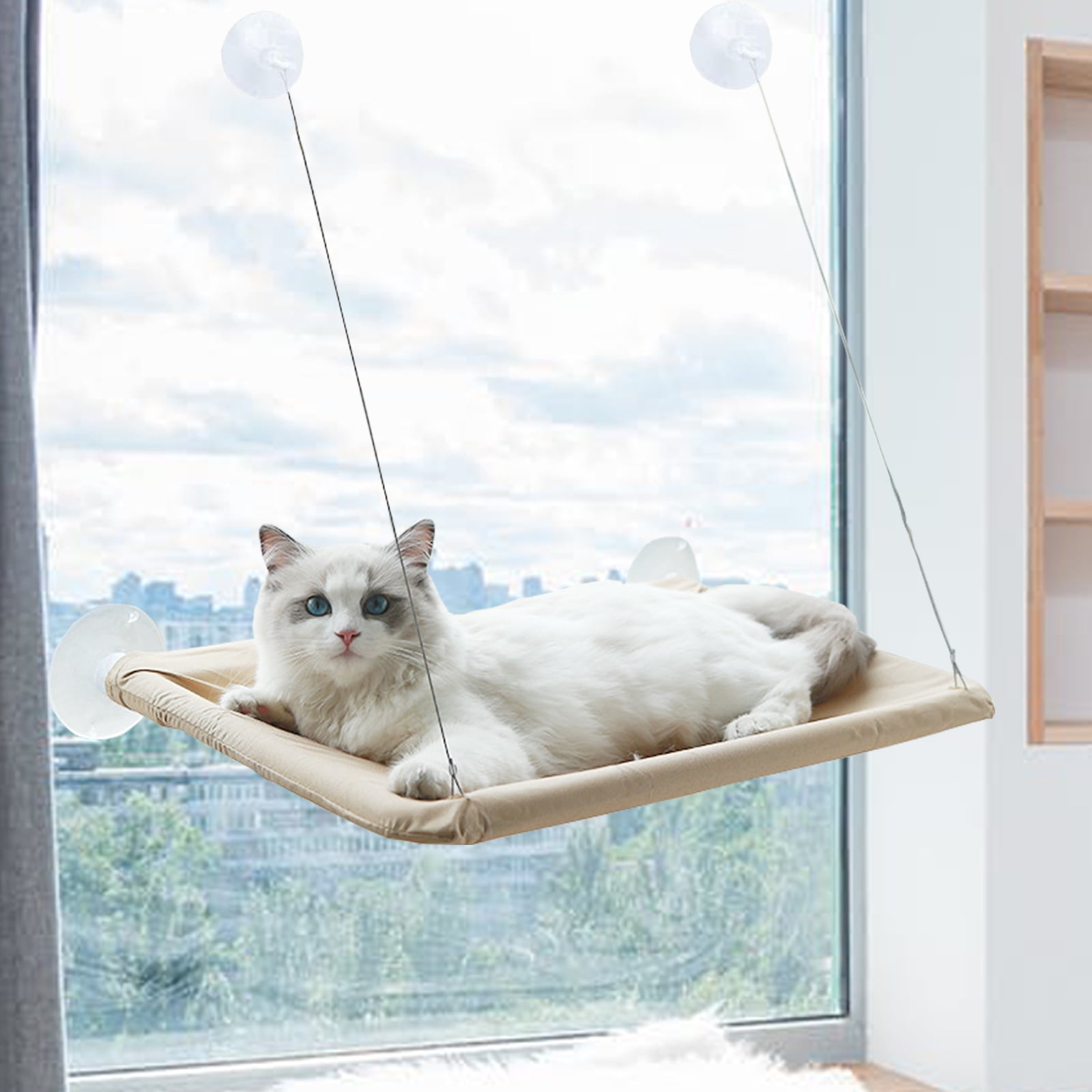 Semfri Window Perch for Cats - Hammock and Bed