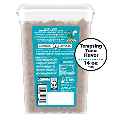 Tuna flavored jumbo cat treats, 14oz