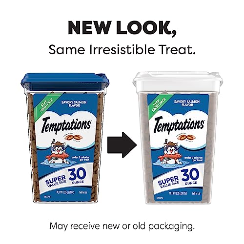 Salmon Temptations Cat Treats - 30oz Tub